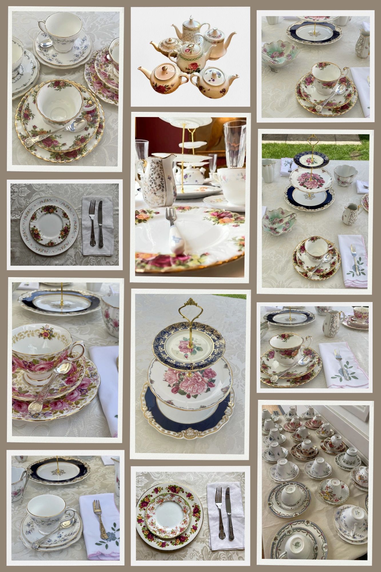 Vintage China Hire Oxfordshire Timeless Tea Party Hire
